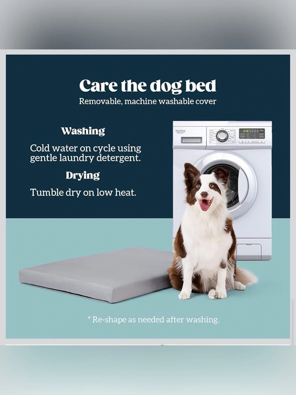Cybarmour™ Orthopedic Chew Proof Dog Bed - Light Gray “limestone”